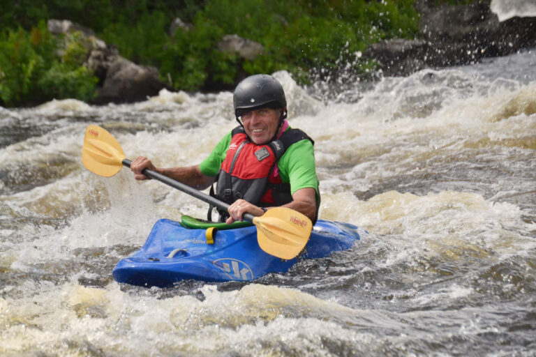 Adult Beginner Ottawa Kayak School Wilderness Tours National Whitewater Park Smiling