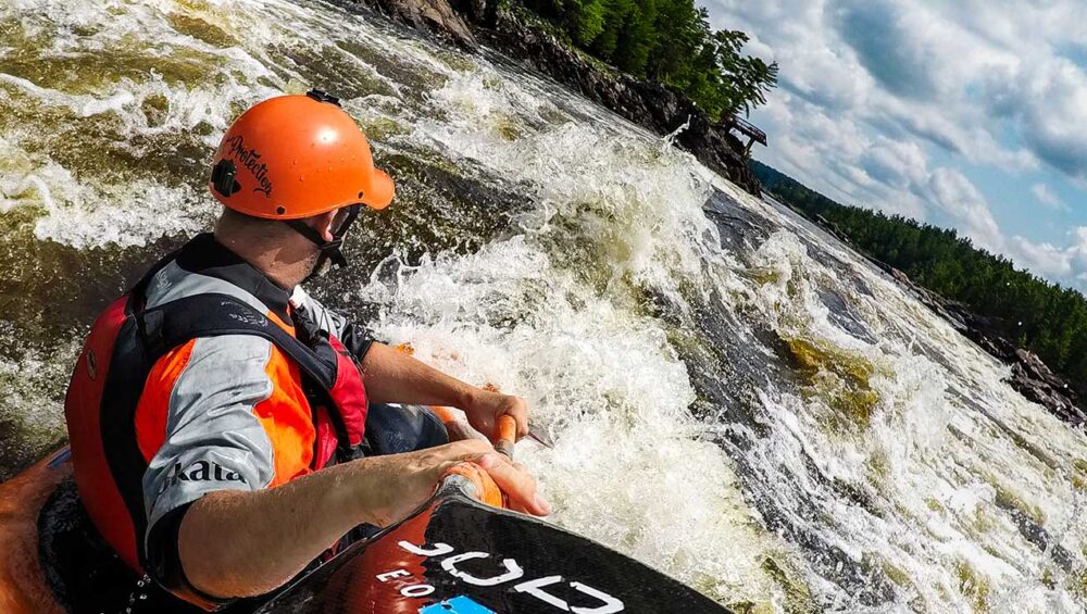 Kayaking on the Ottawa River