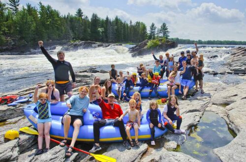 Family Adventure Gentle Rafting Trip Ottawa River with Wilderness Tours in the National Whitewater Park