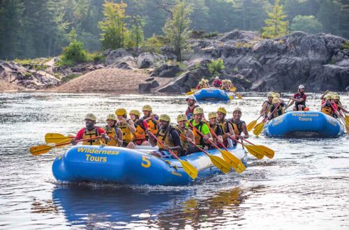 Getaway Package High Adventure Rafting Ottawa River Stayover Camp Adventure Best in Ontario Canada near Toronto Ottawa and Montreal