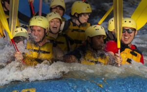 Huge Splashes at Wilderness Tours Rafting Adventure Destination in Ontario