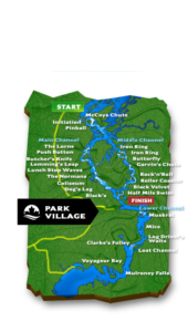 National Whitewater Park Map Ottawa River Canada Rafting Resort Cabins Wilderness Tours