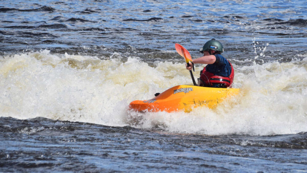 Adult Intermediate Surfing Ottawa Kayak School Wilderness Tours National Whitewater Park
