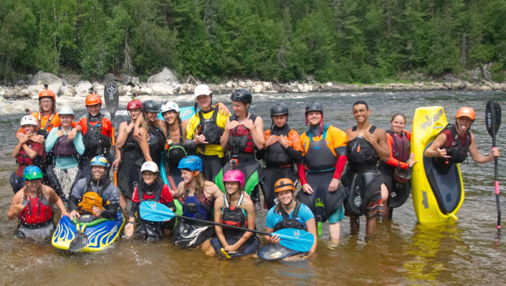 Keener Program Ottawa Kayak School Group Photo Wilderness Torus National Whitewater Park