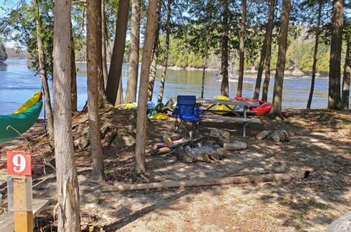 Paddler Riverside Take Out Camping on the Ottawa River