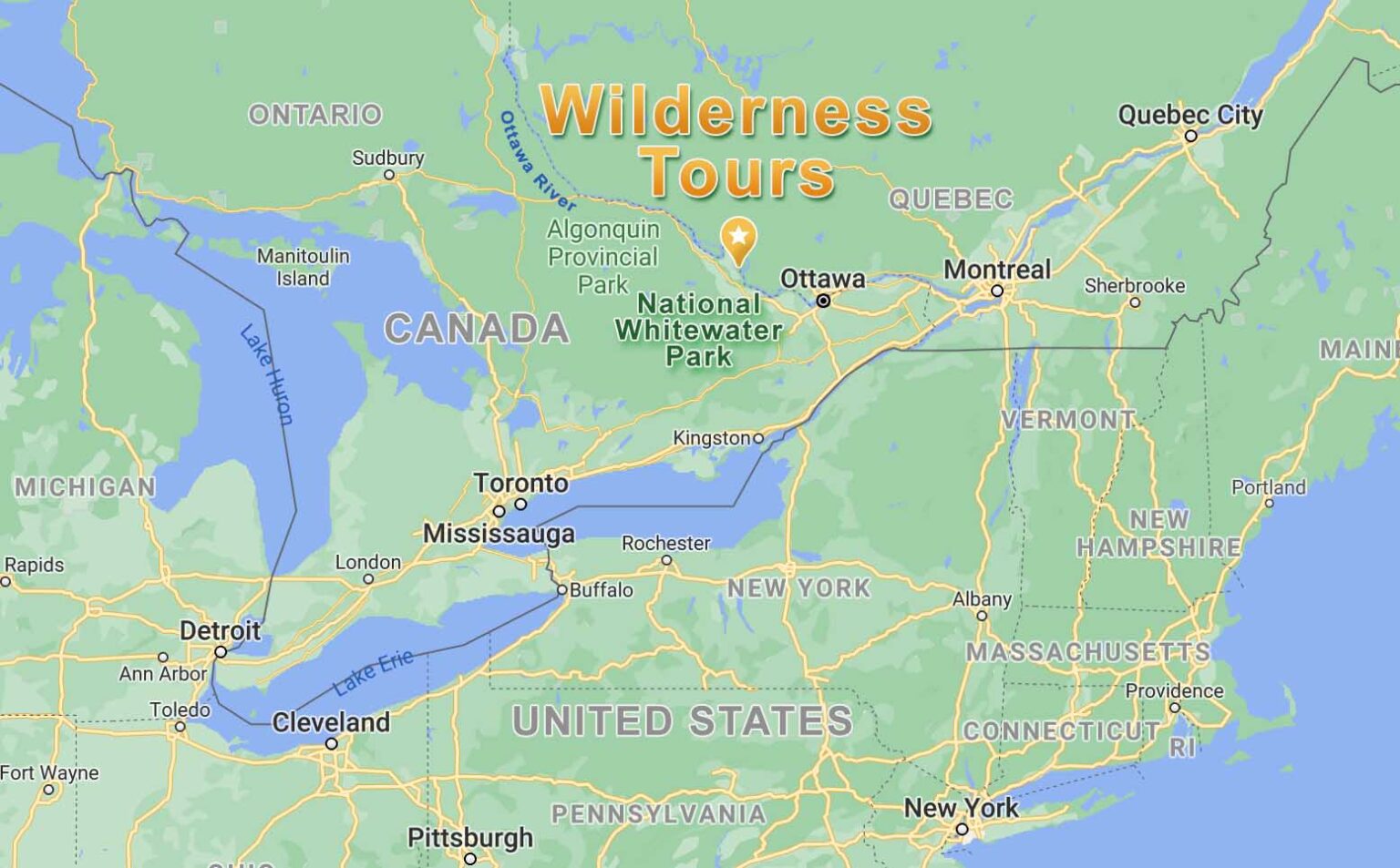 wilderness tours park map