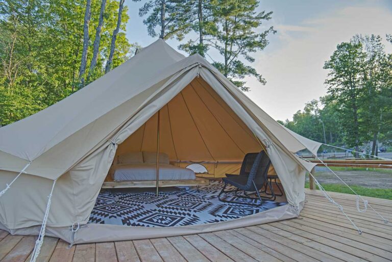 Glamping Tent Accommodation at Wilderness Tours