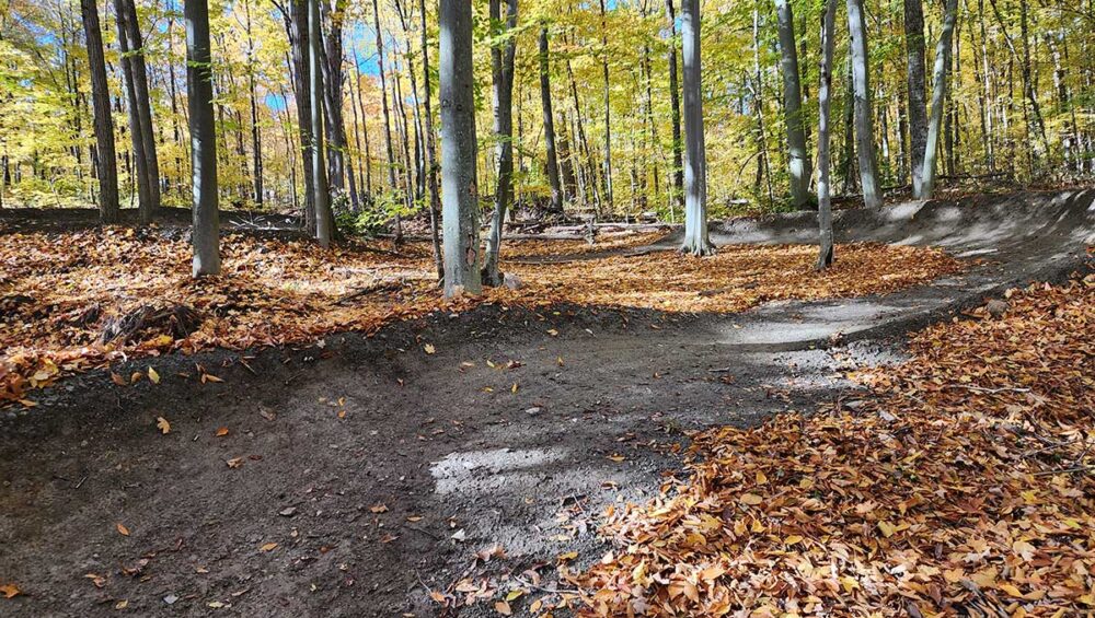 kessel run mountain bike trail at Wilderness Tours Fall 2022