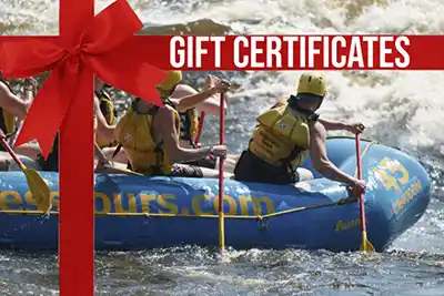 White Water Rafting Gift Certificates to Wilderness Tours on the Ottawa River