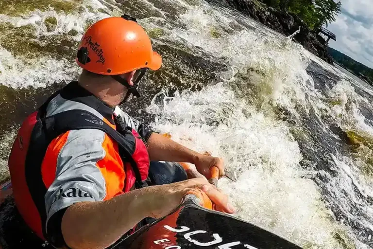 whitewater kayaking on the Ottawa River at Wilderness Tours