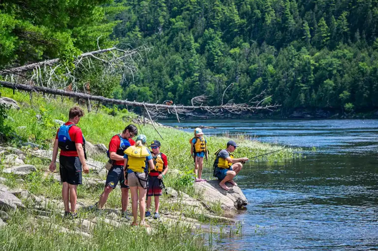 Fishing raft n rod day trip at Wilderness Tours