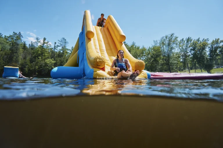 Inflatable Water Park Family Vacation Ottawa River Ontario Canada