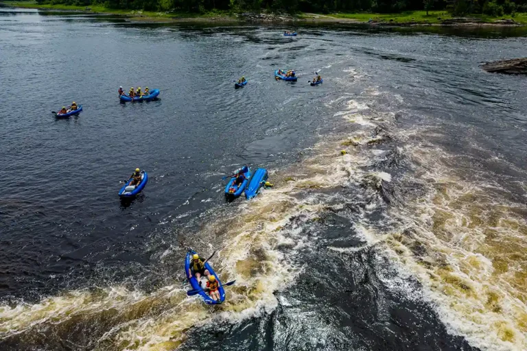 Rafting and Sportyaking on the family raft n rod trip Ottawa