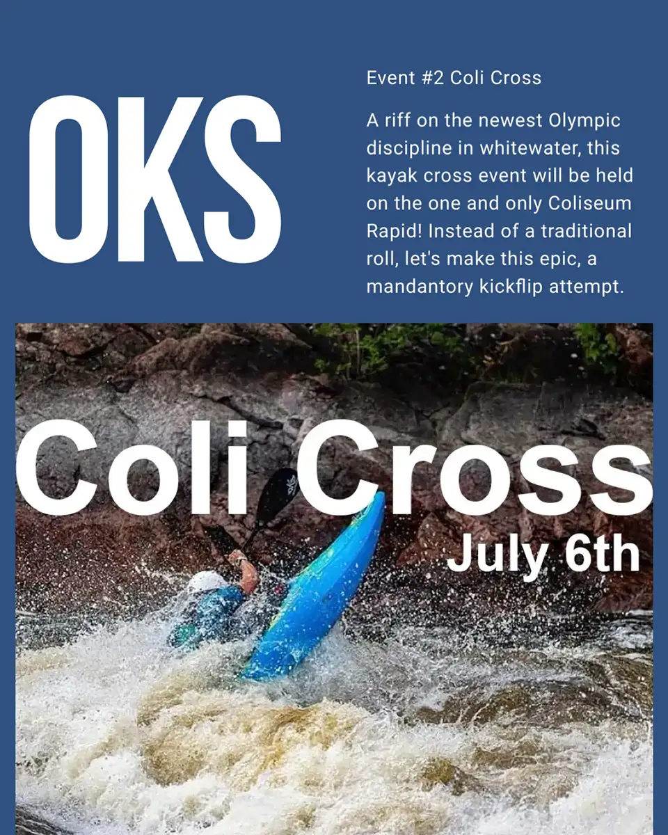 Event 2 Coli Cross Extreme Whitewater Kayaking Race Ottawa River Canada