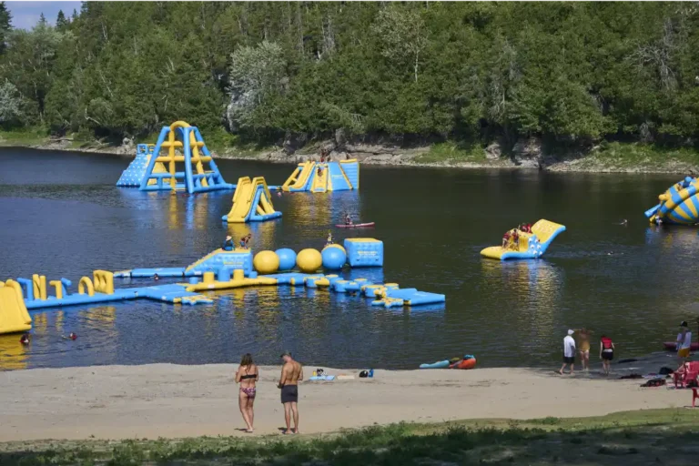 Beach and Floating Water Park