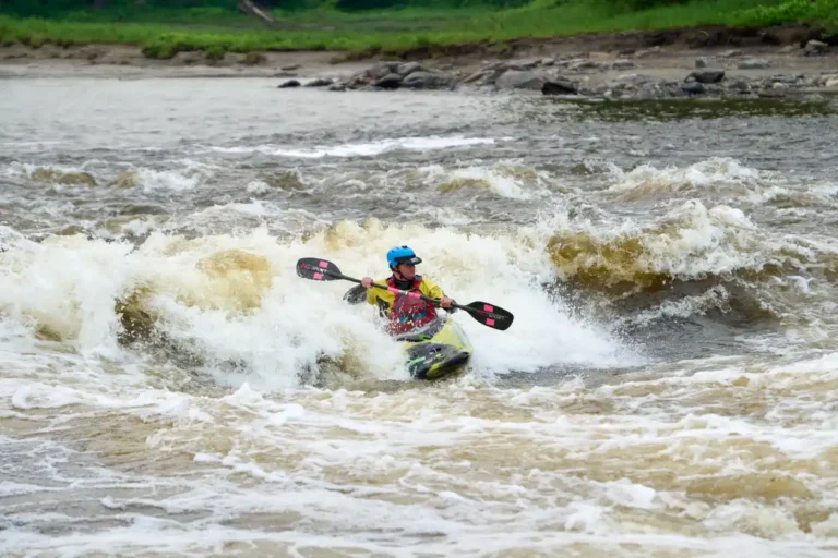 Whitewater kayaking Wilderness Tours Ottawa Kayak School Surfing